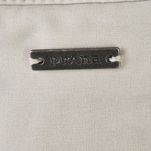 PrAna Martina Button Down Pea Coat in Ivory Sand Size Medium - Picture 10 of 15